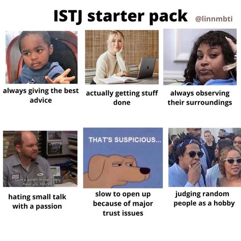 Istj Mbti Starter Pack, Istj Memes Funny, Istj Personality Memes, Istj Personality Aesthetic, Istj Aesthetic, Istj Personality Traits, Istj Relationships, Mbti Istj, Istj Personality