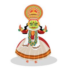 Colorful kathakali face Royalty Free Vector Image Kathakali Face, Kali Tattoo, Nurse Cartoon, Monkey Illustration, Astronaut Cartoon, Indian Gods, Cartoon Pics, A White Background, Transparent Png