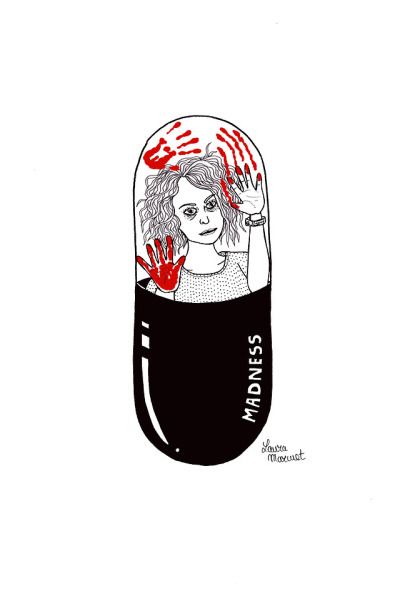 Antidrugs Drawing, Going Crazy Drawing, Pill Aesthetics, Awareness Poster, Desenho Tattoo, Cool Art Drawings, Art Drawings Simple, Surreal Art, Dark Art