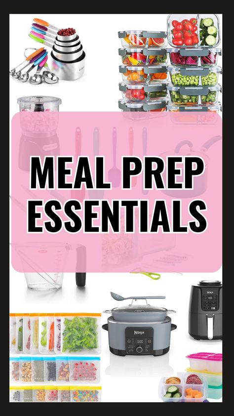 meal prep tools you need in your kitchen Meal Prep Accessories, Food Prep Tools, Meal Prep Essentials Tools, Meal Prep Items, Meal Prep Tools, Meal Prep Supplies, Meal Prep Must Haves, Meal Prep Organization, Meal Prep Essentials