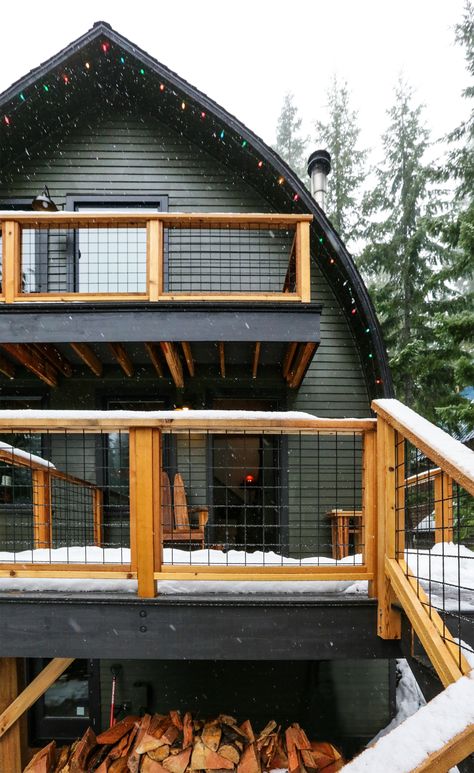 Arched Cabin Interior Design, Arched Cabin Interior, Shed Roof Cabin, Arched Cabins, Bnb Ideas, Arched Cabin, Cabin Interior Design, Diy Balcony, Dream Cabin