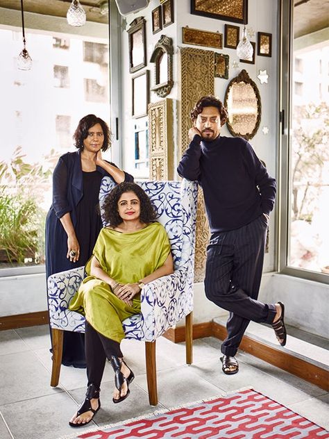 Check Out Irrfan Khan's House Photos with Architectural Digest | Architectural Digest India Celebrity Home, Indian Living Room, Irrfan Khan, Indian Living Rooms, Country Living Room, Home Tours, Decor Home Living Room, A Celebrity, Celebrity Houses