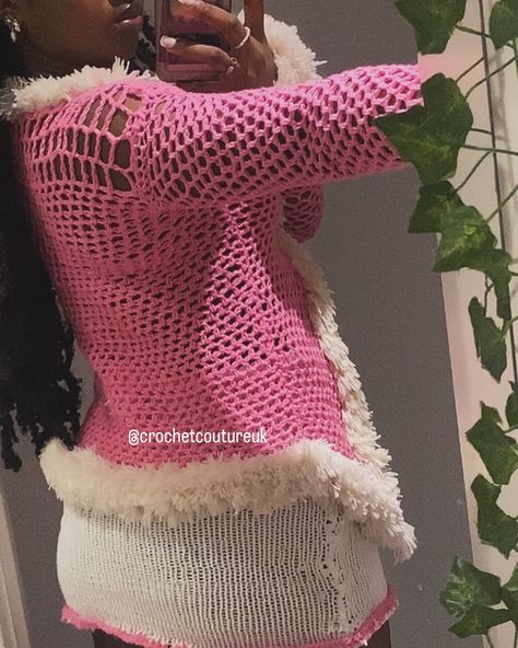 Bringing back Y2K with this cozy crochet fluffy top 🧶✨ Vintage vibes meet modern chic! 🩷☁️🌸 #Y2KRevival #CrochetLove #RetroChic #Y2KStyle #CrochetMagic #ThrowbackFashion #crochetcoutureuk #crochet #crochetlove #y2k #crochetcrochetcrochet # #Y2KThrowback #HandmadeFashion #CrochetVibes ##CrochetVibes #RetroRevival #VintageStyle #CozyChic #DIYFashion #Y2KTrend #CrochetLove #NostalgiaFashion Crochet Fluffy, Fluffy Top, Crochet Outfit, Crochet Couture, Fall Crochet, Cozy Crochet, Crochet Inspo, Cozy Chic, Top Vintage