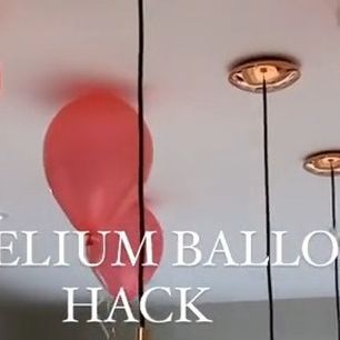 Evite on Instagram: "No helium? No problem! 🎈 📷: homeonhardwick on TikTok #evite #partyhack #balloons #balloonhack #parties #partyonabudget #birthday #birthdayparty" Diy Helium For Balloons, Hang Balloons Without Helium, Helium Alternative, How To Inflate Balloons Without Helium, Reusable Balloons, Balloon Hacks, Helium Number Balloons, Party Hacks, Number Balloons