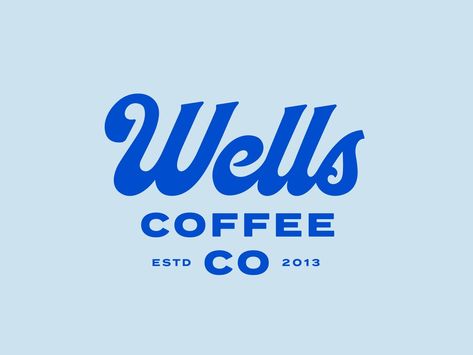 Wells Coffee Co by Steve Wolf on Dribbble Geometric Logo Inspiration, Steve Wolf, Coffee Shop Logo, Coffee Logo, Visual Identity Design, Make Your Logo, Online Logo, Geometric Logo, Modern Logo Design