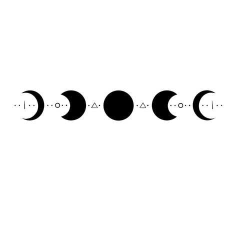 Moon Phases Tattoo Men, 5 Moon Phases Tattoo, Moon Phases Hand Tattoo, Tattoo Ideas Moon Phases, Simple Moon Phases Tattoo, Moon Aestethic, Moon Phases Tattoo Designs, Tattoo Moon Phases, Moon Phases Drawing