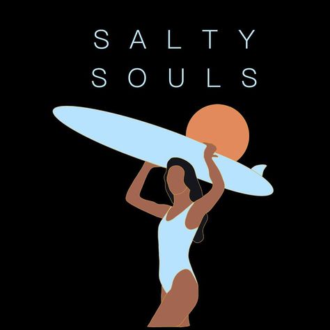 Briana on Instagram: “SALTY SOULS 🌴 . . . #illustrator #illustration #freelance #graphicdesign #graphicdesigner #surfillustration #stickerdesign #procreate…” Roots Logo, Salty Soul, Illustrator Illustration, Sticker Design, Surfing, Illustrator, Graphic Design, Boutique, On Instagram