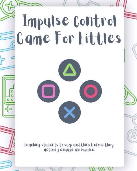 Impulse control is an important skill yo teach our elementary kiddos! This game is super cute, fun, and engaging. It challenges students to critically thunk of thebpositive and negative consequences of our impulses. Impulse Control Activities For Kids, Therapy Crafts, Control Game, Impulse Control, Impulsive Behavior, Self Regulation, Work Tools, Student Teaching, School Counseling