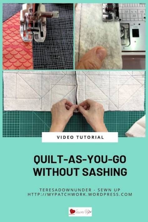 Quilt-as-you-go without sashing – Turnabout patchwork QAL | Sewn up, TeresaDownUnder | Bloglovin’ Quilt On The Go, Quilt As You Go Without Sashing Tutorial, Easy Quilt As You Go For Beginners, How To Hand Quilt Without A Frame, Qayg Without Sashing, Quilt As You Go Quilts, Quilt As You Go Without Sashing, Quilt As You Go Patterns, Quilt As You Go Tutorial Easy