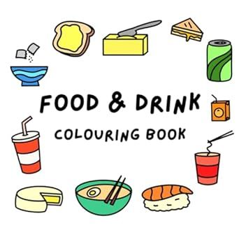 By ali Aesthetic Food And Drink, Food And Snacks, Drink Recipe Book, Food Coloring Pages, Book Creator, Cute Patterns, Easy Coloring, Book Images, Colouring Book