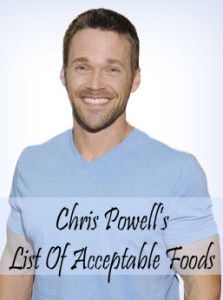 Chris Powell’s Acceptable Foods List | VAULTER Magazine Carb Cycle, Chris Powell, Heidi Powell, Extreme Makeover, Carb Cycling, Chest Workouts, Food List, Food Lists, Fitness Diet