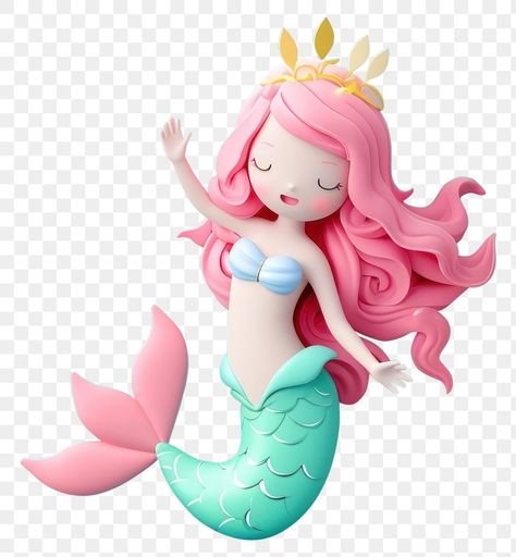 Mermaid Png Aesthetic, Mermaid Cartoon, Cartoon Toys, Fantasy Background, Png Text, Cute Mermaid, Design Resources, Design Elements, Mermaid