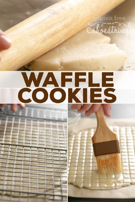 Pizzelle Cookies, Crispy Waffle, Gluten Free Waffles, Waffle Cookies, Wafer Cookies, Sandwich Cookies, Ice Cream Sandwich, Easy Cookies, Tray Bakes