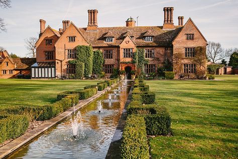 English Manor Houses Country Estate, Woodhall Manor, Old English Manor, Manor Interior, Walled Gardens, Suffolk Coast, English Houses, Unique Wedding Venue, English Architecture