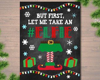 Holiday Door Decoration Contest, This Hallway Is Under Elf Surveillance, Photo Booth Christmas, Take An Elfie, Christmas Ugly Sweater Party, Elf Workshop, Christmas Decor Printable, Elf Surveillance, Elf Cam