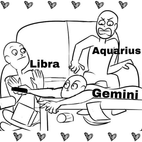 Zodiac Ship Dynamics Aquarius, Draw Your Squad Funny, Draw Your Squad, Air Sign Memes Funny, Funny Zodiac, Zodiac Aquarius, Libra Memes Truths, Aquarius Memes Funny Hilarious, January Aquarius Vs February Aquarius Meme