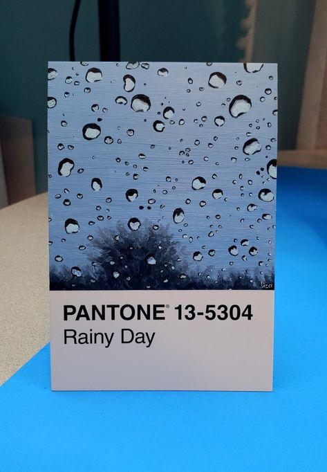 Pantone Challenge Ideas, Pantone Painting, Pantone Postcards, Libby Frame, Pantone Cards, Pantone Challenge, Paint Swatch Art, Pantone Art, Paint Chip Art