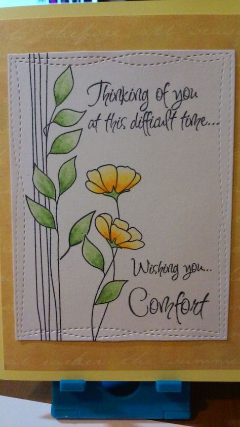 Diy Condolence Cards Handmade, Envelope Doodle, Sympathy Sentiments, Watercolor Art Cards, Card Drawing Ideas, 21 Cards, Card Painting, Envelope Templates, Blackboard Art