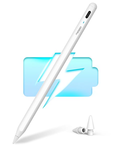 Metapen Pencil A8 for iPad 2018-2024,2X Faster Charge,Palm Rejection,Tilt Sensitivity Stylus Pen for iPad 10/9/8/7/6th Gen,iPad Pro 12.9/11/13 Inch,iPad Air 3-6,iPad Mini 5/6 Support Ipad, Ipad 6, Enjoy Writing, Ipad 1, Video Games Pc, Stylus Pen, Ipad Pro 12, Ipad Models, Wearable Technology