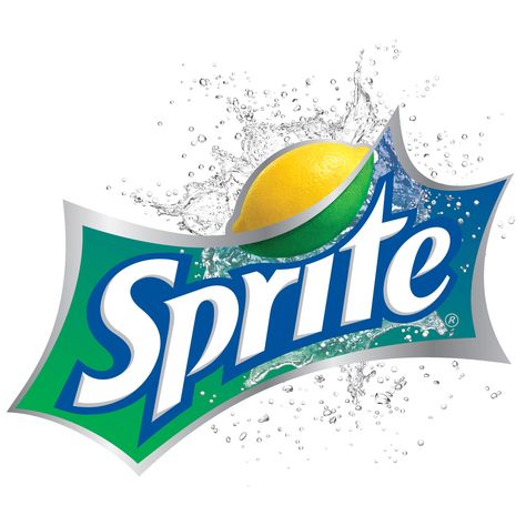 This logo shows that Sprite uses both lemon and lime to flavor their drink in a simple and clever way. I like the use of mostly cool colors, which contrasts nicely with the yellow of the lemon. It displays what the product is, some type of beverage with lemon and lime. Sprite Logo, Sprite Soda, Coca Cola Logo, Drink Logo, Famous Drinks, Logo Quiz, Type Logo, Drinks Brands, Instant Win Games