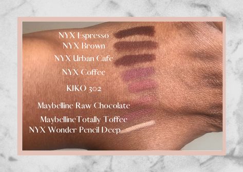 NYX Espresso NYX Brown NYX Urban Cafe NYX Coffee KIKO 302 Maybelline Raw Chocolate MaybellineTotally Toffee NYX Wonder Pencil Deep Nyx Urban Cafe Lip Liner, Nyx Brown Lip Liner Swatches, Nyx Lip Liner Coffee, Nyx Espresso Lip Liner, Nyx Brown Lip Liner, Nyx Angel Food Cake, Lip Liner Swatches, Nyx Lip Pencil, Urban Cafe