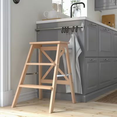 stepstool - Search - IKEA Kitchen Step Ladder, Ikea Pantry, Ikea Bekvam, Step Ladders, London Flat, Ikea Family, Step Ladder, Rose Lights, How To Antique Wood