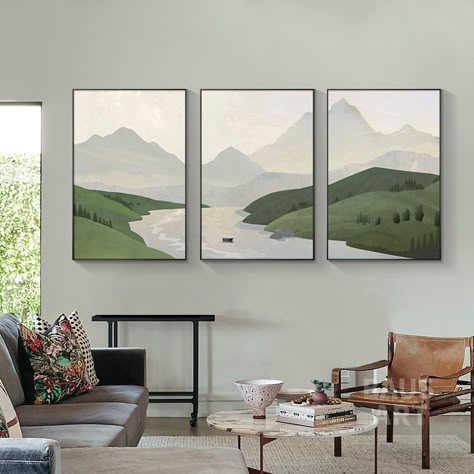 [AffiliateLink] Set Of 6 Spring Landscape Acrylic Painting On Canvas Framed Wall Art 6 Piece Large Wall Art Morandi Green Modern Living Room Wall Decor Art Hello And Welcome To My Shop, I Hope You Will Find What You Are Looking For Here. This Is A Hand-Painted, Acrylic On Canvas. Size. If The Size You Need Is Not Available, Please Contact Me. We Can Make Any Size. The Price Is For 6 Sheets, If You Need A Separate Sheet, Please Contact Me For A Quote. About #abstractwallartlivingroom Four Piece Wall Art Canvases, Large 3 Piece Wall Art Living Room, Large Landscape Painting Living Rooms, Painting In Three Pieces, Painting On Three Canvas, Living Room Art Green, Easy Painting Set Of 3, Set Of 3 Artwork, Three Piece Wall Art Dining Room