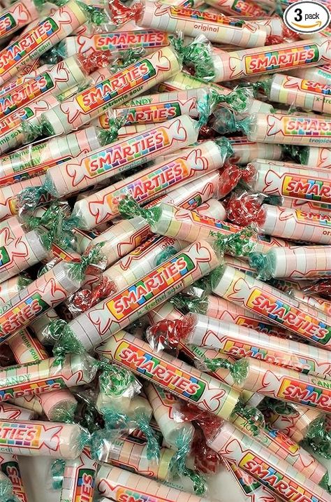 Amazon.com : Smarties Candy Bulk - 3 Flavor Variety - 2 LB Bag of Original Smartie, Extreme Sour Smarties & Tropical Smartees - Smarties Bulk Candy – Giant Smarties Bag of Candy Rolls - Queen Jax : Grocery & Gourmet Food Smarties Aesthetic, Smarties Candy, Bag Of Candy, Bulk Candy, Gourmet Food, Gourmet Recipes, Rolls, Candy, Queen