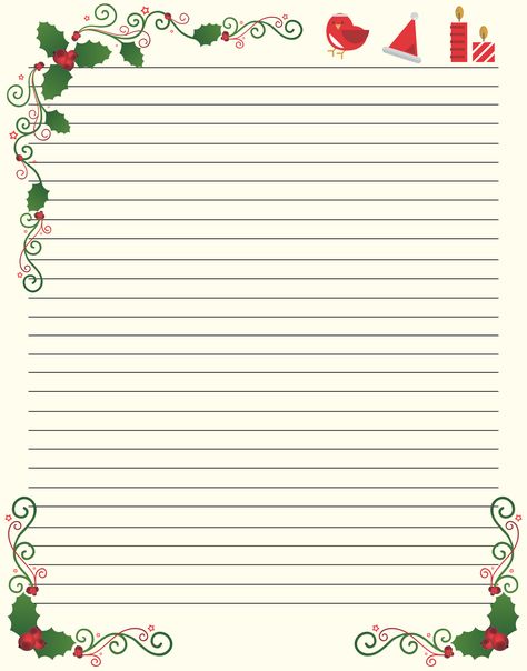 Everybody can use the Christmas stationery designs. Children use the designs on the letters to Santa and thank you letter for their parents and teachers. Teens Christmas Letter Template Free, Holiday Letterhead, Christmas Letterhead, Paper Borders, Christmas Letter Template, Free Printable Christmas Cards, Christmas Stationary, Magnet Art, Printables Ideas