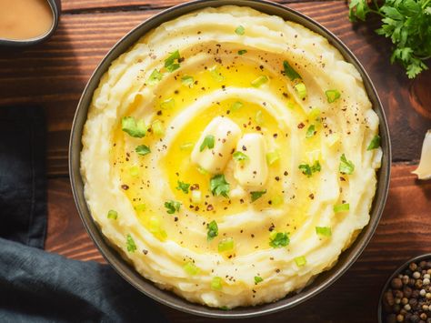 Potato Recipes Vegetarian, Leftover Mashed Potato Recipes, Reheat Mashed Potatoes, Best Potato Recipes, Fluffy Mashed Potatoes, Instant Mashed Potatoes, Tyler Florence, Best Mashed Potatoes, French Onion Dip