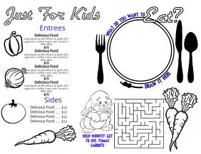 Summer Worksheets, Menu Flyer, Restaurant Flyer, Merch Ideas, Promotional Flyers, Food Graphic Design, Kids Menu, Cooking With Kids, Custom Fonts