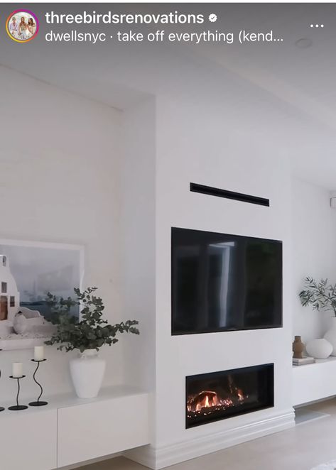 Inbuilt Fireplace, Tv Fireplace, Fireplace, Road, Living Room, Tv