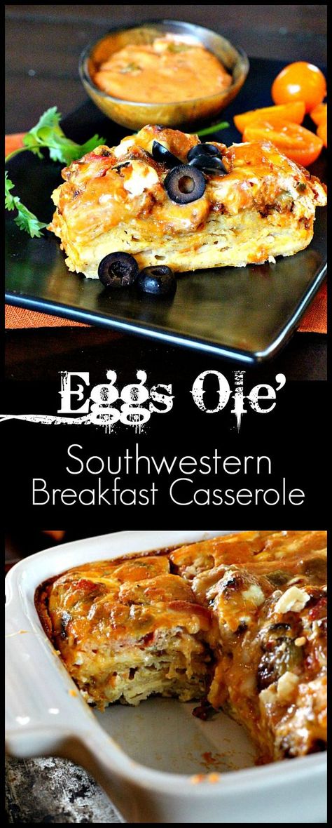 Recipe from famous Arizona Bed and Breakfast. Eggs Ole' is a wonderful Mexican, Southwestern breakfast casserole that will have your brunch bunch asking for 2nd's. Full of Mexican flavors, this breakfast casserole is easy and rewarding. Mexican Brunch Ideas, Arizona Bed, Bed And Breakfast Recipes, Mexican Breakfast Casserole, Mexican Brunch, Mexican Breakfast Recipes, Breakfast For A Crowd, Mexican Breakfast, Breakfast Eggs