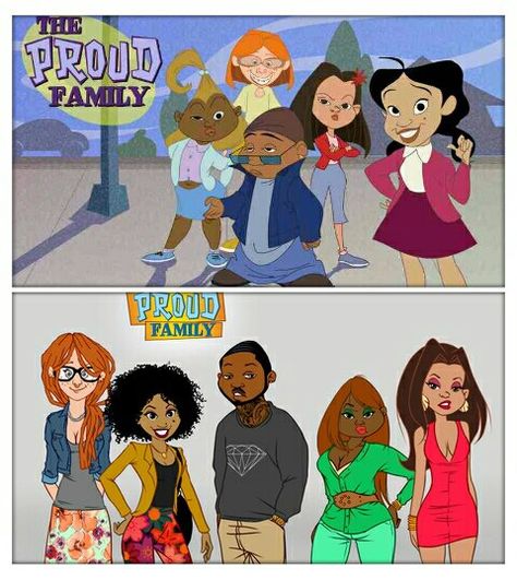 The Proud Family 10 years later. So Dijonay and Penny are fine but I feel like Zoe would dress more conservative and Sticky would be more classy. And where is LaCienega going? The club? Proud Family Pfp, Exam Memes, Board Themes, Exam Season, Black Heroes, Proud Family, Laughing Out Loud, Memes Lol, Final Exam