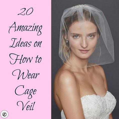 Amazing-Ideas-on-Cage-Veil-500x500 Bridal Birdcage Veil- 20 Best Ideas on How to Wear Cage Veil Birdcage Veil Hairstyle, Veil Hair Down, Birdcage Veil Wedding, Cage Veil, Birdcage Veils, Bridal Birdcage Veils, Fall Wedding Ceremony, Wedding Birdcage, Side Swept Hairstyles