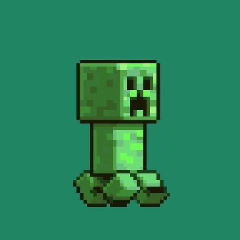 Minecraft on Instagram: "Do you hear a 'Sss' behind your back? Unless you want to enjoy the explosive personality of a Creeper, you better start running! #minecraft" Pixel Art Profile Picture, Art Profile Picture, Pixel Art Wallpaper, Art Profile, 8 Bit Art, Minecraft Drawings, Creeper Minecraft, Minecraft Steve, Minecraft Pictures