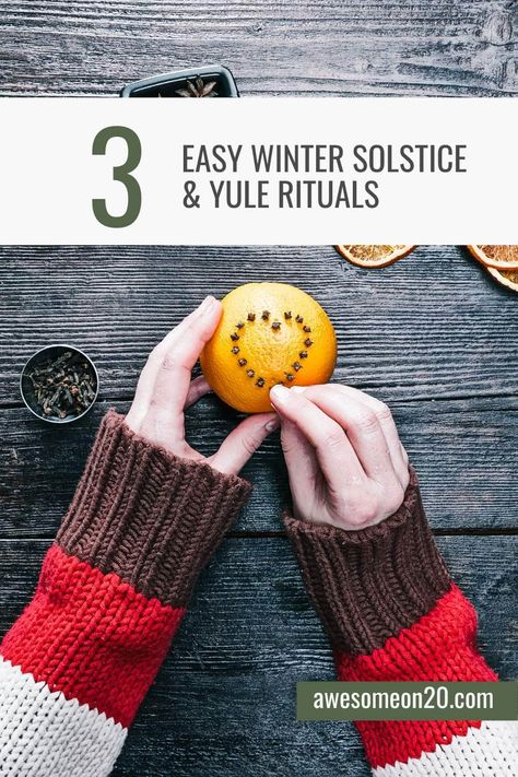 Winter Solstice and Yule rituals can be a warm and wonderful way to honor the longest night of the year. Celebrate solo or with friends and family with these simple yet meaningful ideas. #yule #wintersolstice #pagan #witchcraft Traditional Yule Recipes, 12 Nights Of Yule, Yule Altar Ideas, Yule Activities Pagan, Ways To Celebrate Yule, Winter Solstice Gathering, Yule Dinner, How To Celebrate Yule, Yule Associations