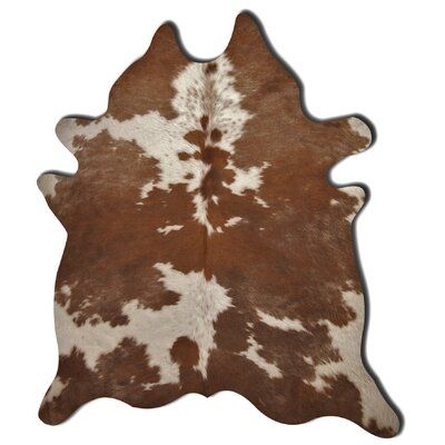 White Cowhide Rug, Living Room Size, Brown Cowhide, Natural Branding, Rug Brown, Cowhide Rug, Natural Home Decor, Cow Hide Rug, Office Rug