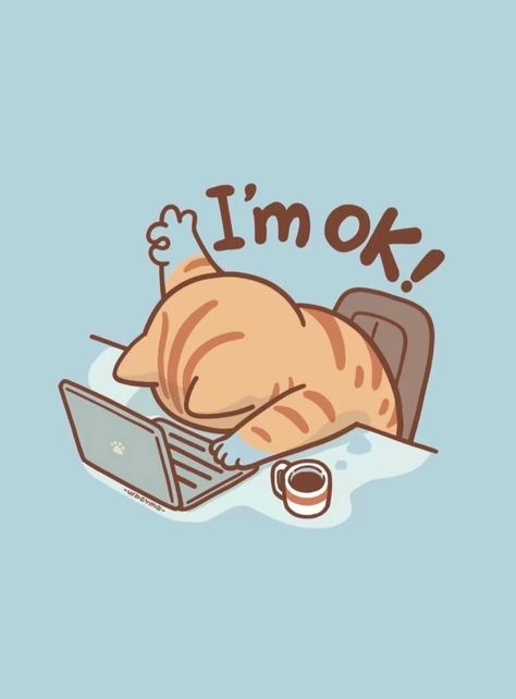 I Am Okay, Cat Wallpaper, Little Things, Doodles, Kitty, Collage, Hair Styles, Memes, Hair