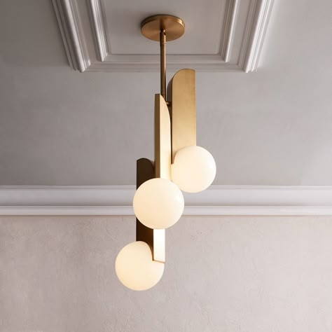 Bower Made a Collection for West Elm, And It's Really Good - Sight Unseen Blitz Design, Lampe Art Deco, Bedroom Ambiance, Lights Hanging, Gray Walls, Interior Vintage, Glass Globes, Bulb Light, Elegant Bedroom