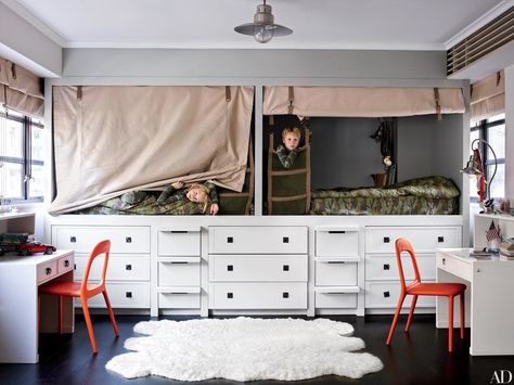 Small rooms with big ideas for little people. Cool Boys Bedroom Ideas, Stylish Kids Bedroom, Cool Bedrooms For Boys, Built In Bed, Bunk Rooms, Space Bedding, Built In Furniture, Kids Bunk Beds, Custom Made Furniture