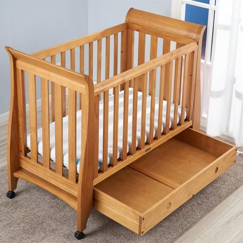 Baby Court Bed Designs, Baby Cot Ideas, Crib With Drawers, Cot With Storage, Baby Crib Designs, Wooden Baby Crib, Modern Baby Cribs, Onam Outfits, Crib Design