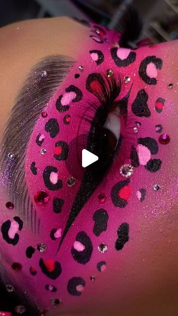 Alexandra S Siderman on Instagram: "PINK LEOPARD 🐆🩷✨   Had to post the close up from this banger 💕 Who else is obsessing over @arianagrande new album I think the boy is mine is my fav track 🫢   💎 @getstonned “Baby Girl” *USE CODE “Lexilalamakeup” FOR 💰 OFF*   ✨ SPARKLE @jelliwinkcosmetics Pigments (Ziya & Bahama) ✨   PRODUCT DETAILS 👉🏼 🩷 @bellabeautebar X @brittanyhuffman_ @elliestarr_makeup Best Mattes Palette 🐆 @blendbunnycosmetics Machina, Surge, & Sickly Sweet Palettes  ✨ @plouise_makeup_academy Cosmetics Paint (Raver)  🩷 @beautycreations.cosmetics Gel Liner (Outer Space)  🐆 @toofaced Better Than S*X Mascara  ✨ @karabeautyofficial Like Totally! Palette  🩷 @nyxcosmetics Epic Ink  🐆 @gavissibeauty Retro Liner (Roller Skate)  ✨ @officialbloodlinebeauty Life of Color Water Ac Lisa Frank Leopard Makeup, Pink Leopard Makeup, Pink Cheetah Makeup, Outer Space Makeup, Pink Halloween Makeup, Water Activated Liner, Cheetah Makeup, Leopard Makeup, Space Makeup