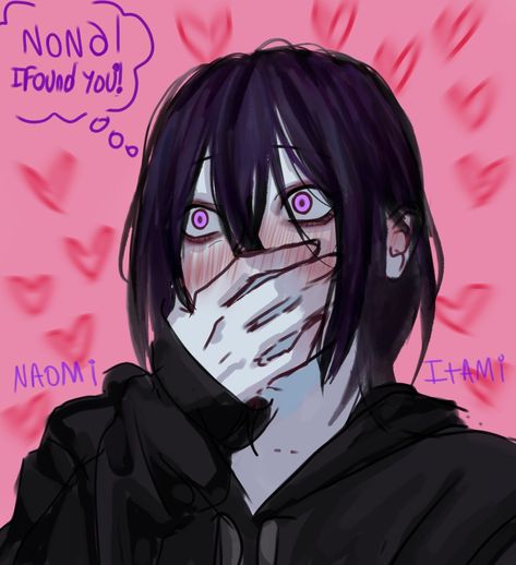 Long dark haired boy, purple eyes, hearts, pink, love, excited, anime boy, black hoodie Chae Yul Secret Alliance, Secret Alliance, Yandere Boy, Art Edit, Fancy Art, Yami Kawaii, A B C D, Your Boyfriend, A B C