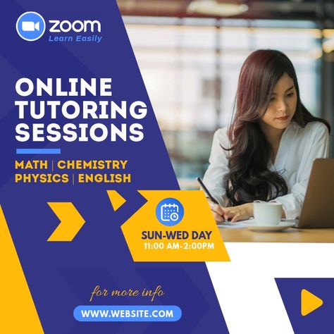 Class Poster Design, Gcse Physics, Zoom Online, Education Banner, Education Poster Design, Quiz Design, Class Poster, Online Study, Social Media Poster