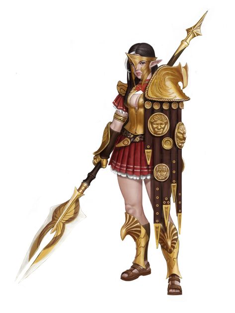 Warrior Female, Roman Characters, Anime Elf, Amazon Warrior, Dungeons And Dragons Art, Greek Warrior, Female Elf, Female Armor, Animation Art Character Design