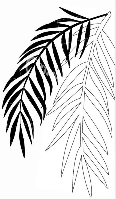 Monstera Leaves Drawing, Leaf Line Drawing, Arabic Pattern Design, Abstract Tattoo Ideas, Abstract Tattoos, Line Art Flowers, Flower Line Drawings, Silhouette Template, Leaf Stencil