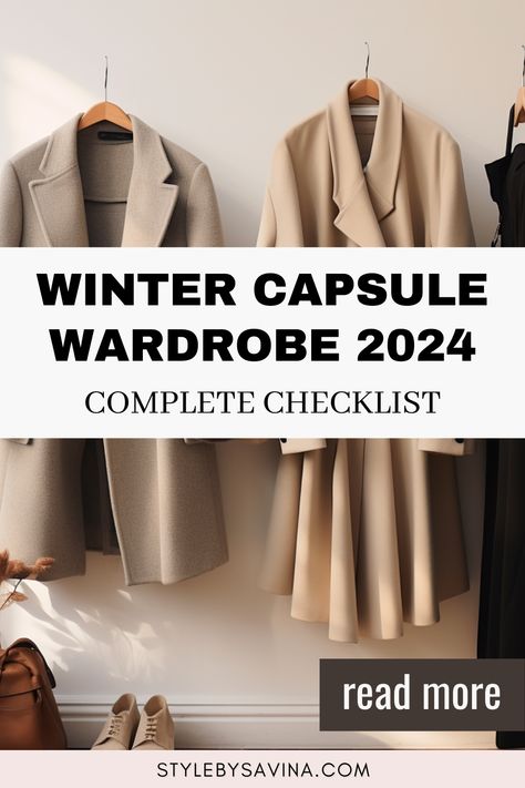 capsule wardrobe winter 2024 Winter Outfits Capsule Wardrobe 2023, Winter Work Styles For Women, Neutral Capsule Wardrobe Winter, Winter Outfit Minimalistic, January Capsule Wardrobe, Travel Clothes Women Winter, Modest Winter Capsule Wardrobe, Chic Winter Capsule Wardrobe, Winter Wardrobe Staples