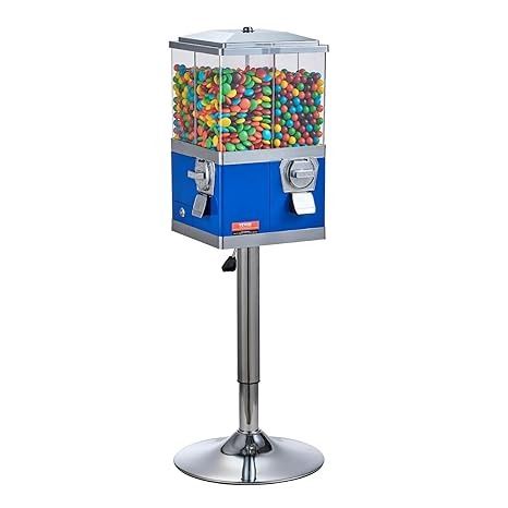 Amazon.com: VEVOR Commercial Vending Machine, Four Compartment Rotatable Gumball and Candy Dispenser, Adjustable Height Coin Operated Candy Bank with Iron Stand, for Business Toy Capsules Bouncy Balls Nut, Blue : Industrial & Scientific Cotton Candy Machines, Surprise Birthday Gifts, Golf Carts For Sale, Bouncy Balls, Candy Dispenser, Iron Stand, Bubble Machine, Coin Operated, Vintage Candy