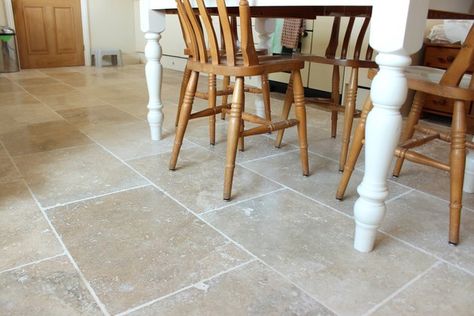 How to Stain Travertine Tile | Hunker Travertine Shower, Travertine Floor Tile, Paint Shakers, Mold In Bathroom, Travertine Floors, Natural Stone Flooring, Bathroom Units, Travertine Tile, Shaker Kitchen